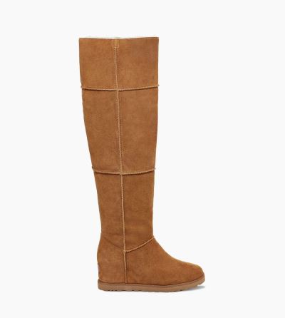 UGG Classic OTK Womens Boots Chestnut/ Brown - AU 617ZW